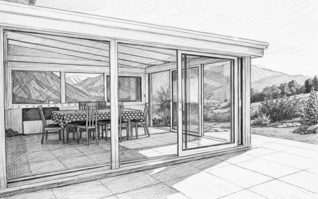 Véranda dans le canton du Valais
