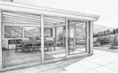 Véranda dans le canton du Valais